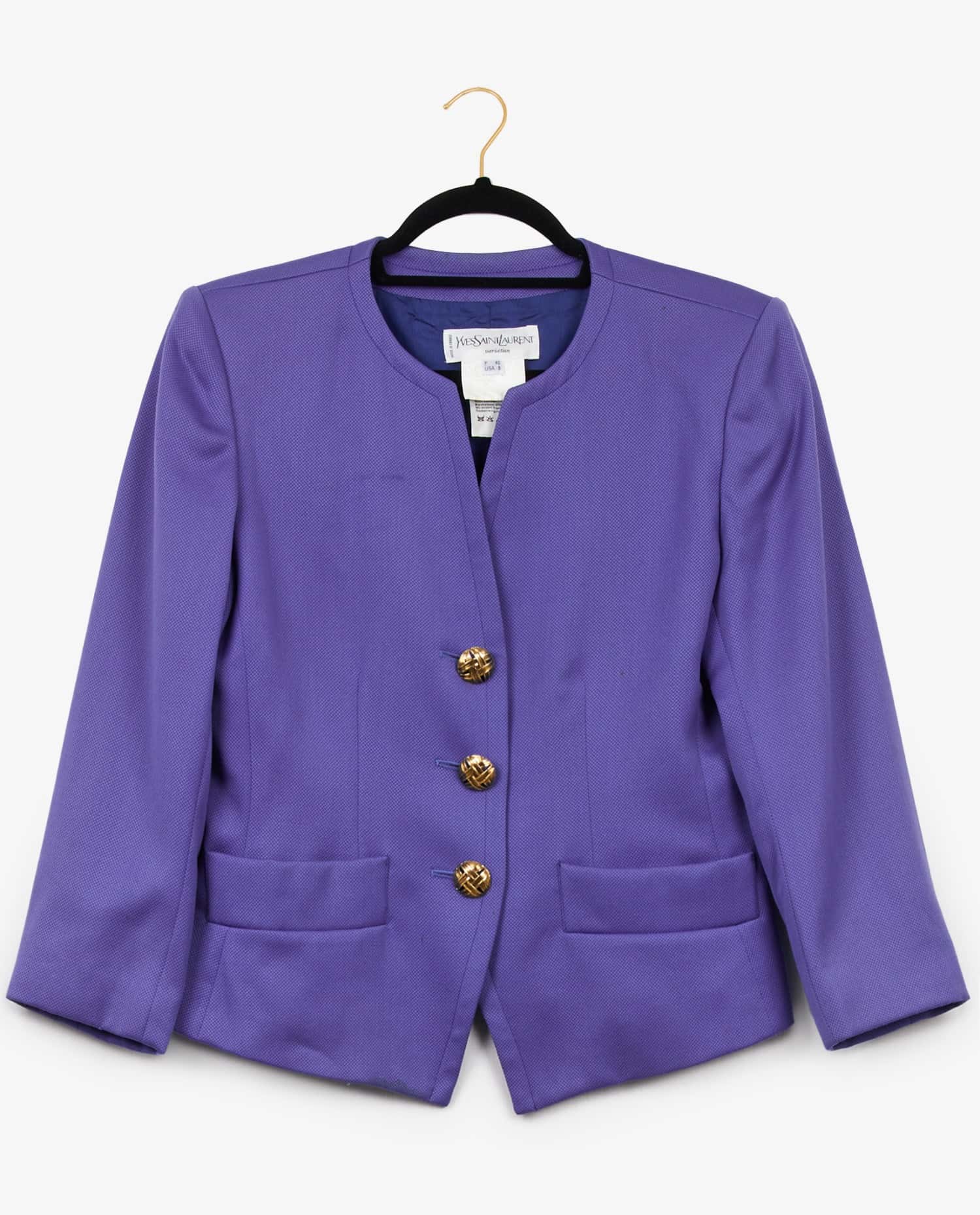 Yves Saint Laurent — Vintage Yves Saint Laurent purple jacket