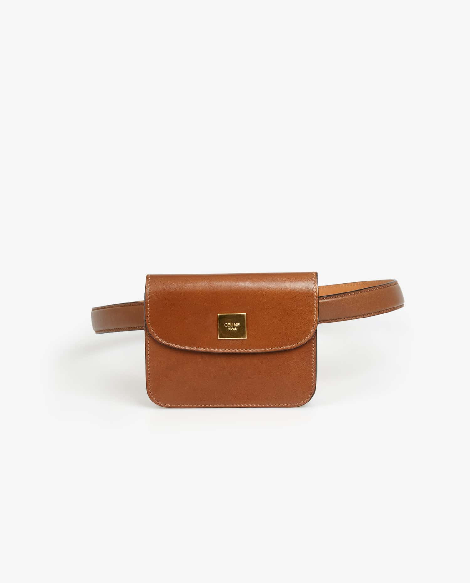 Celine — Céline brown leather belt bag