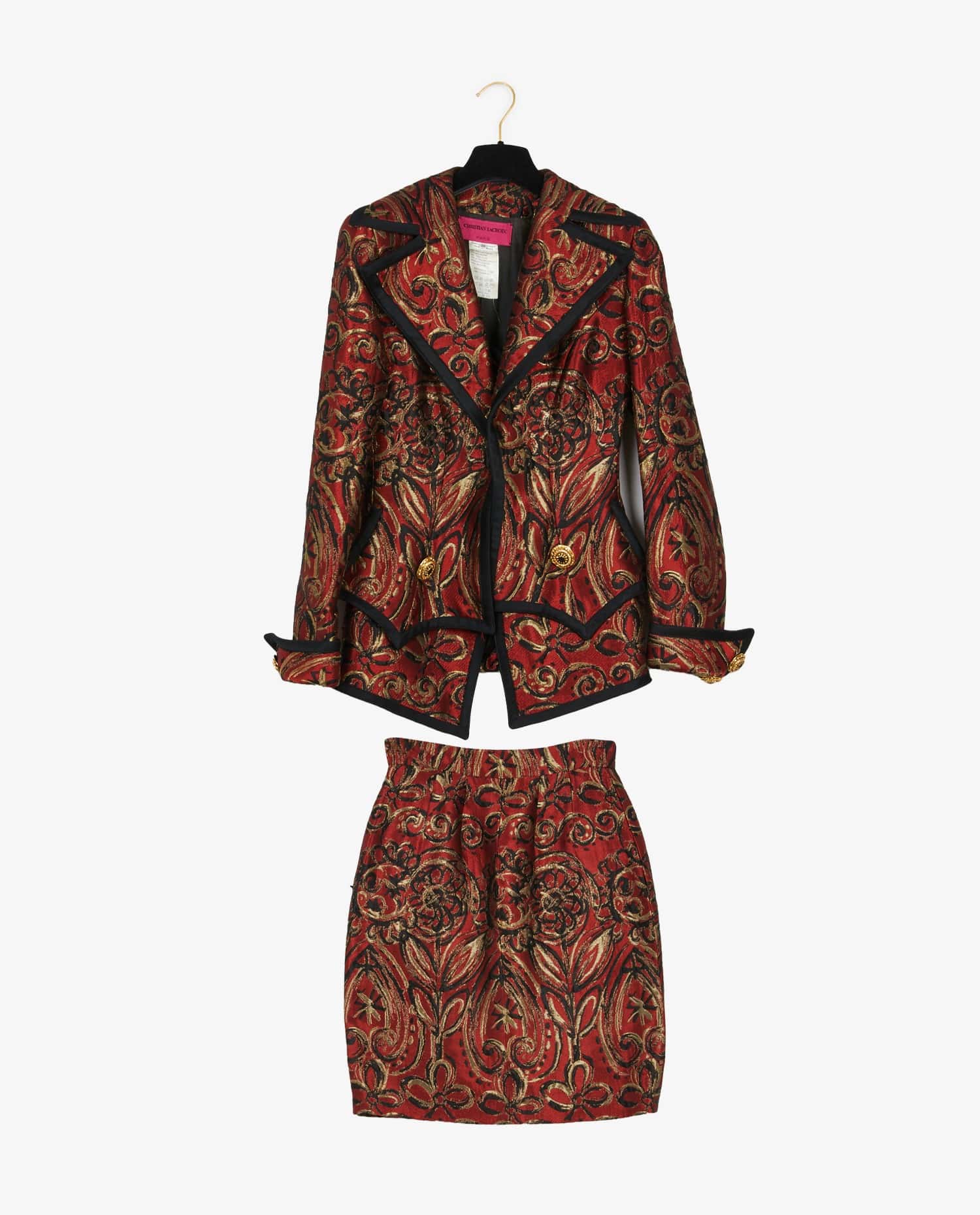 Christian Lacroix — Ensemble Christian Lacroix rouge T38