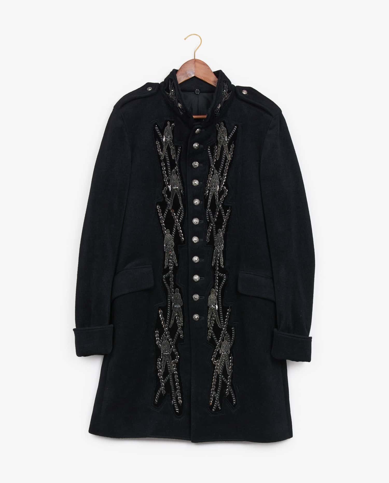 Kohshin Satoh — Kohshin Satoh black pea jacket