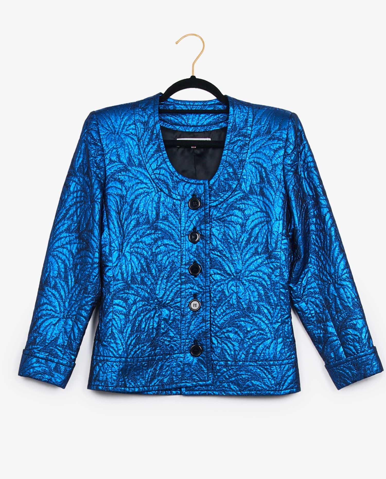 Yves Saint Laurent — Veste bleu irisé Yves Saint Laurent