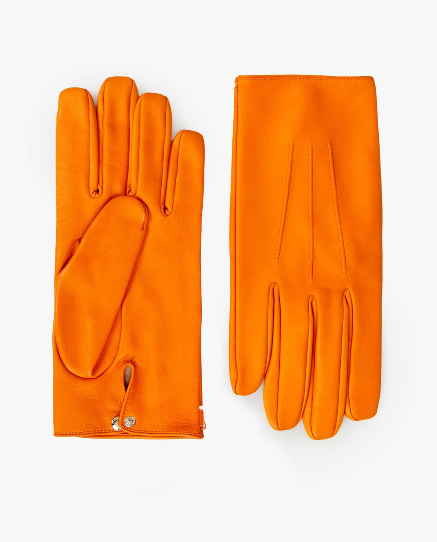 Causse — Causse orange lambskin gloves