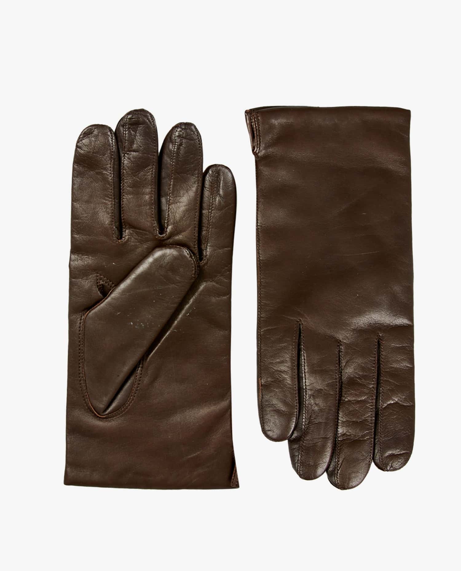 Causse — Causse brown lambskin leather gloves