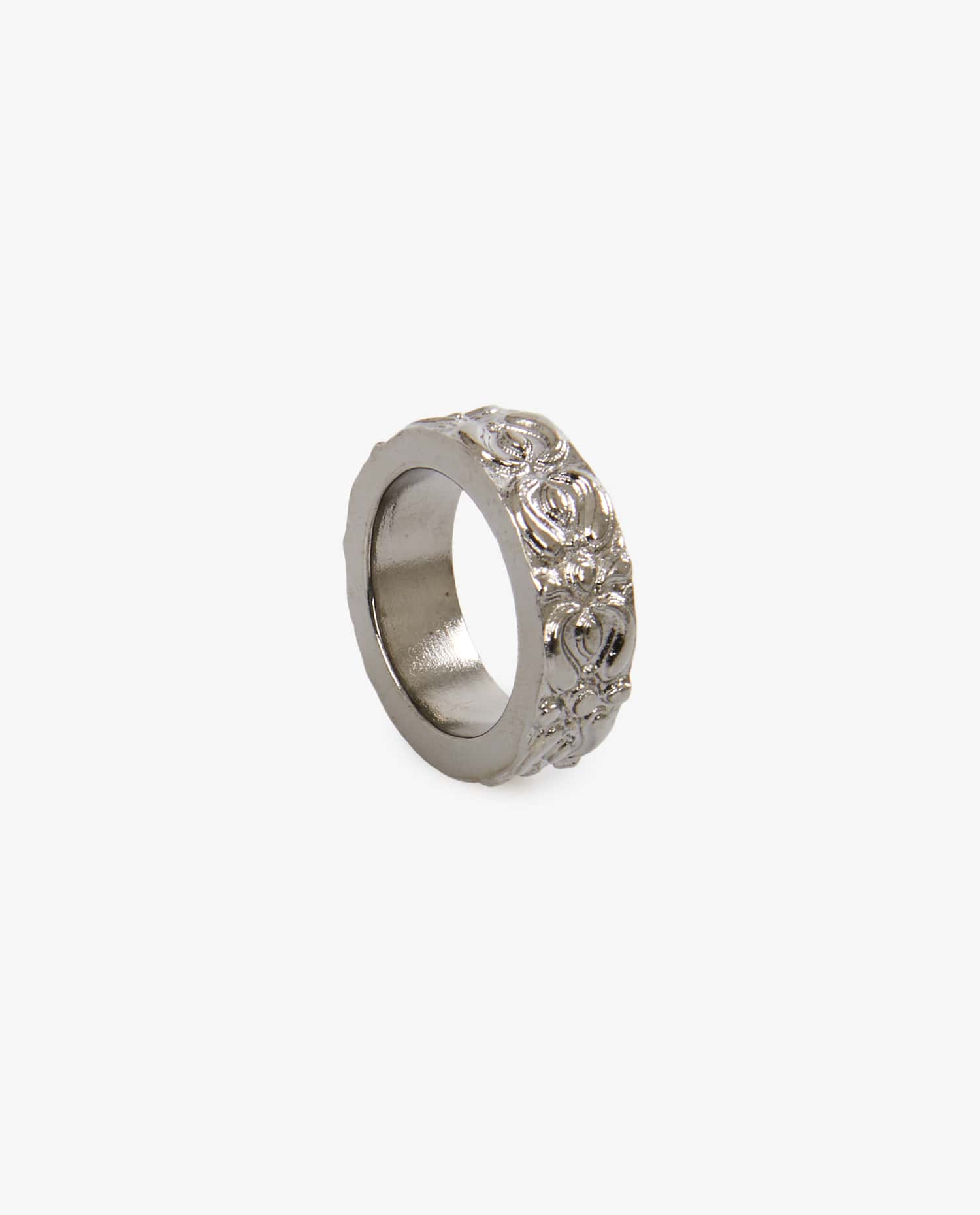 Enswear — Bague anneau fantaisie ruthénium