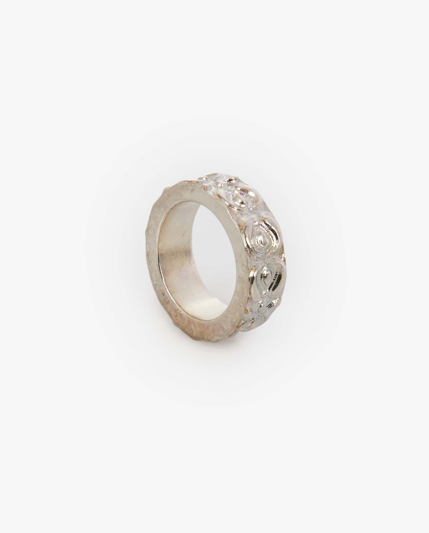 Enswear — Bague anneau fantaisie argent