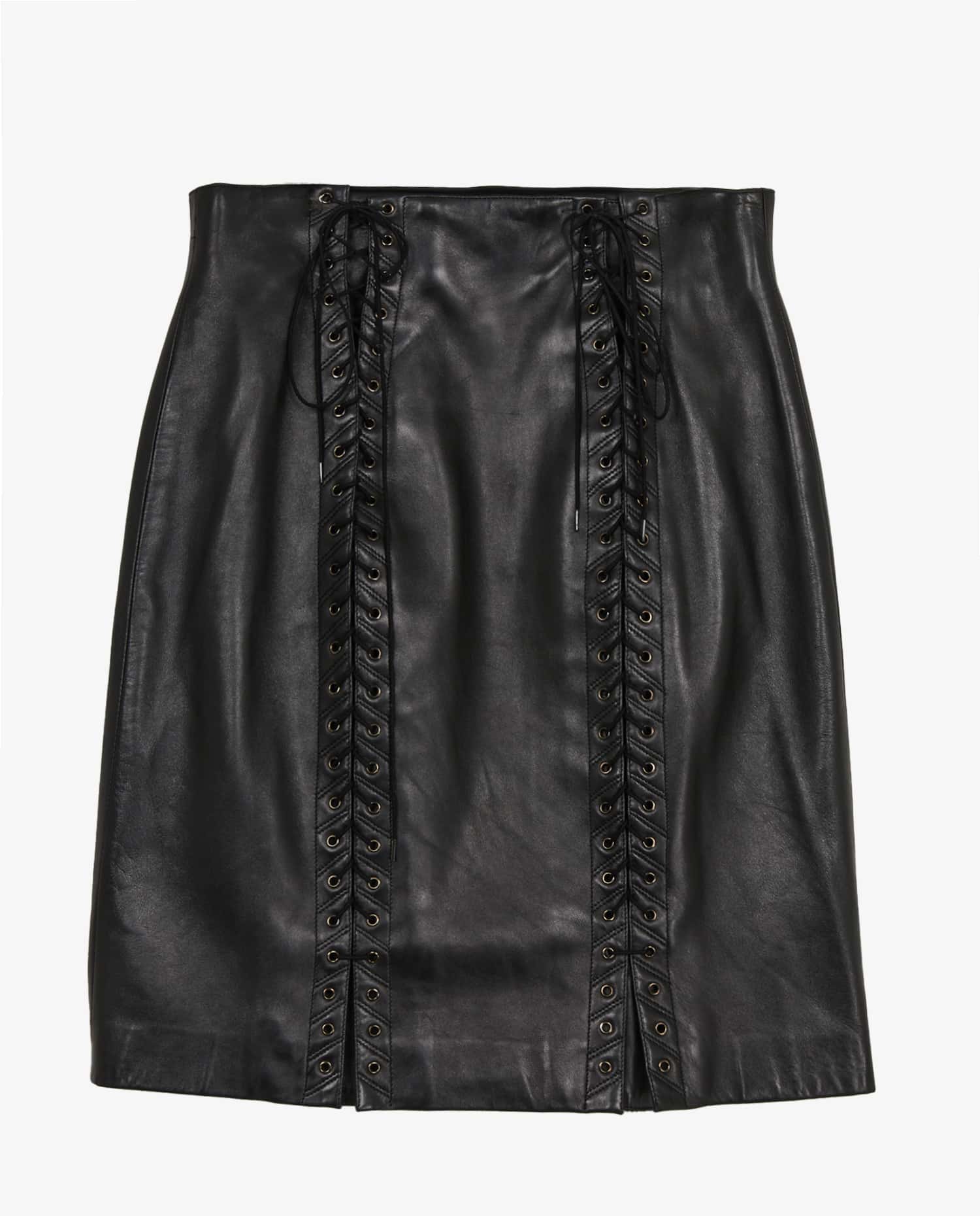 Alaia — Jupe Alaia vintage agneau plongé