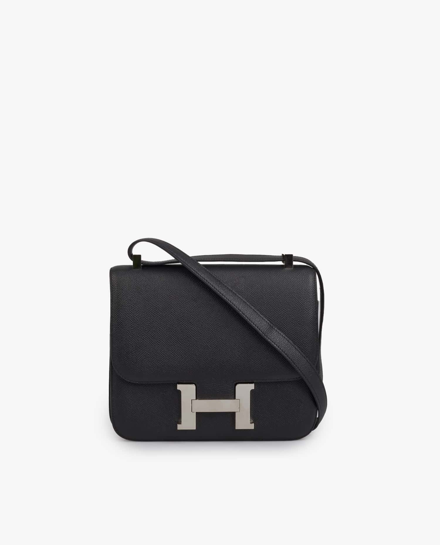 HERMÈS — Constance Hermès epsom noir 24cm