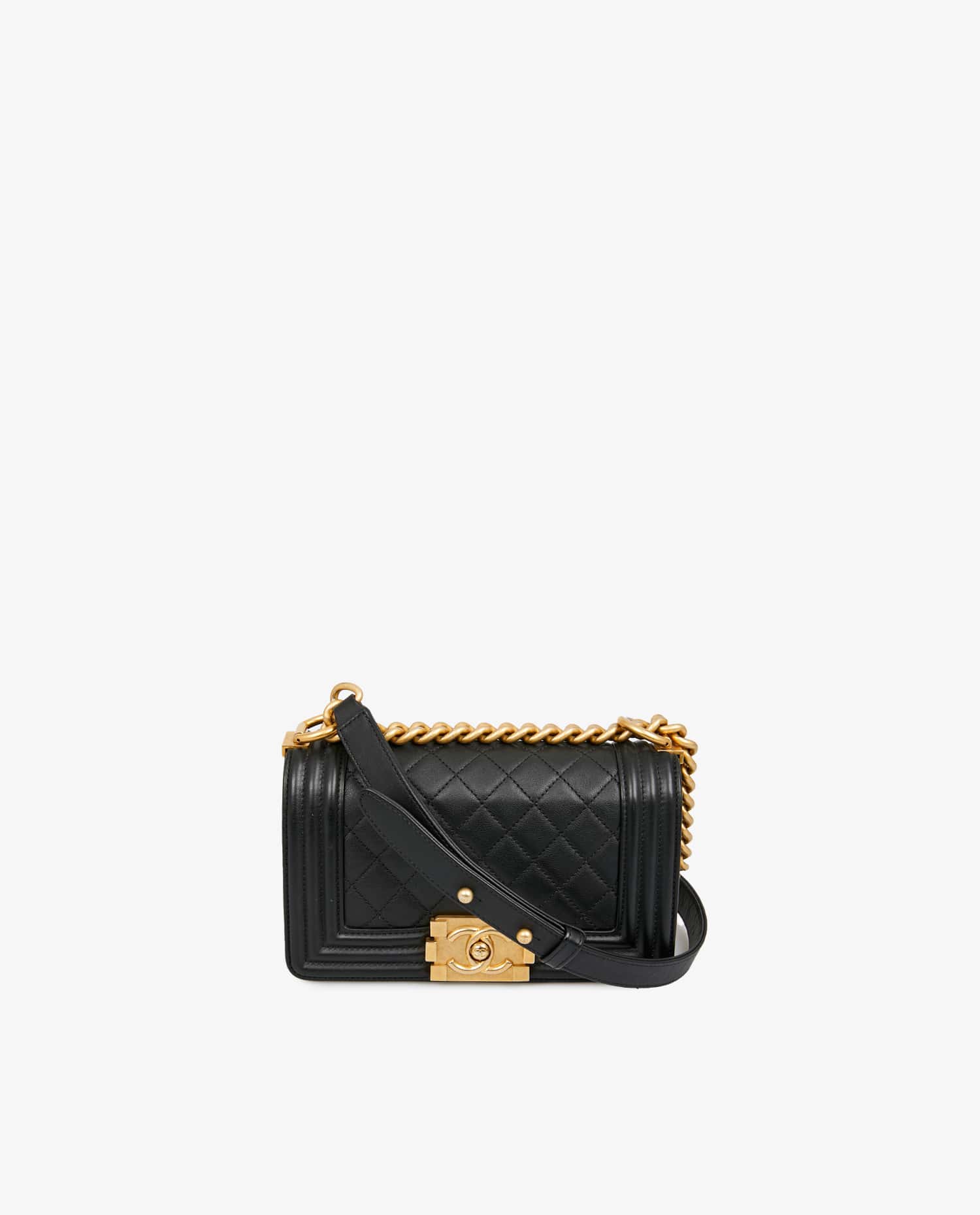 Chanel — Mini Boy Chanel black leather