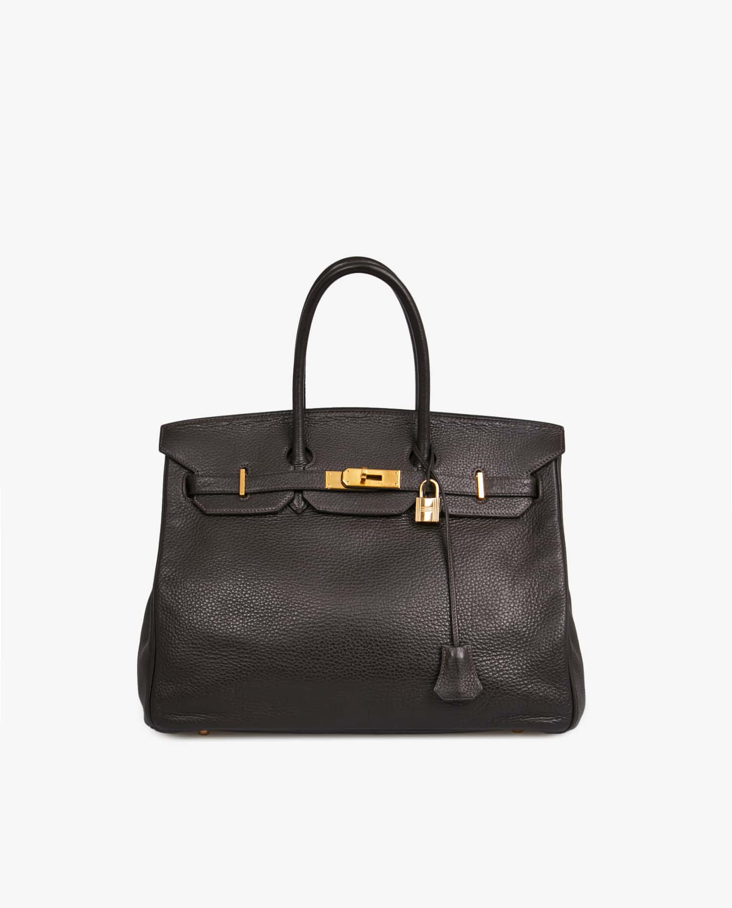 HERMÈS — Birkin 35 Hermès Taurillon Clémence brown