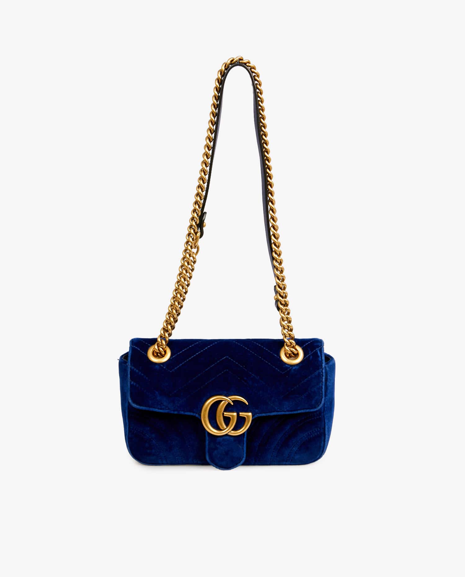 Gucci — Gucci Marmont velvet GG shoulder bag