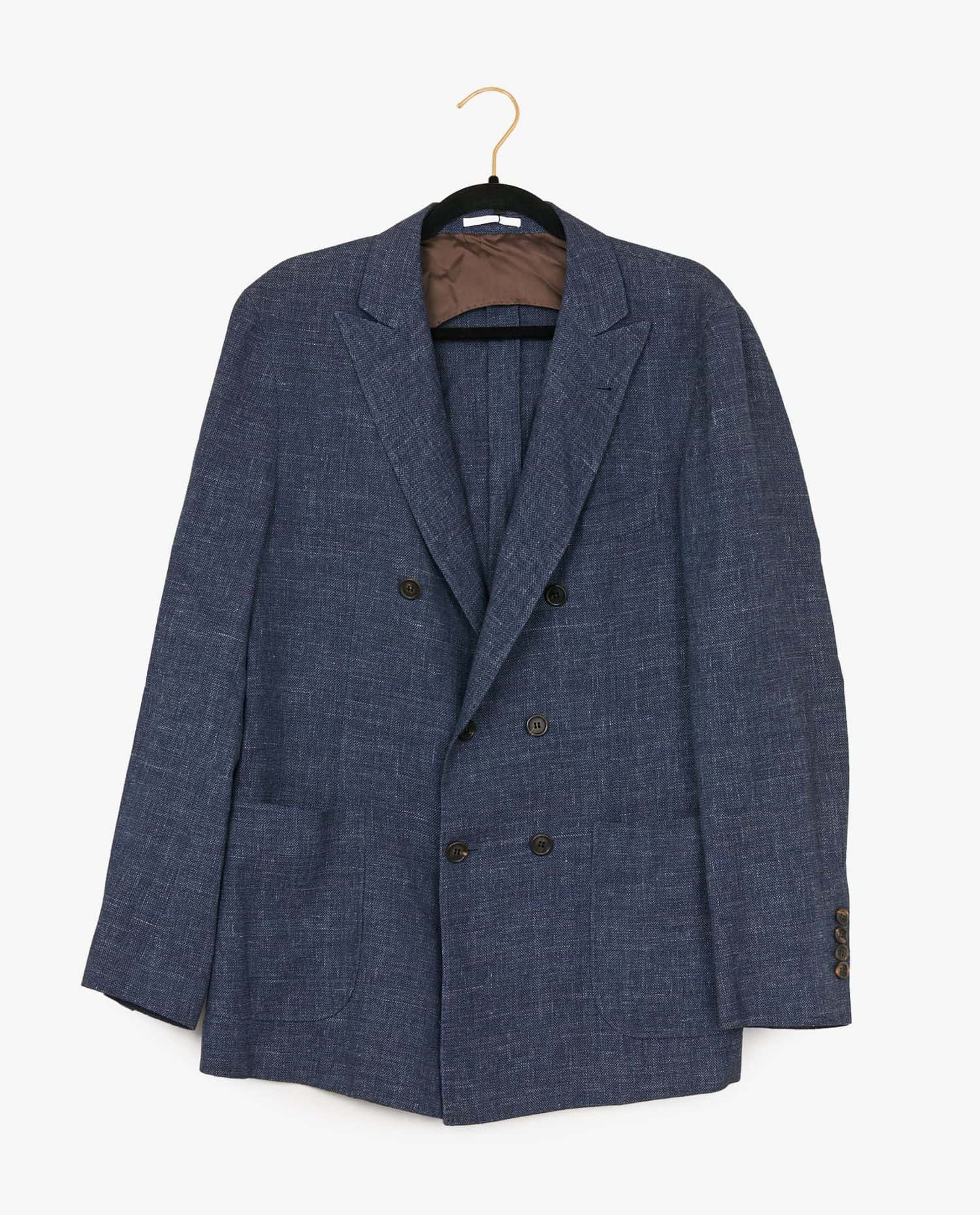 Brunello Cucinelli — Veste Brunello Cucinelli lin bleu