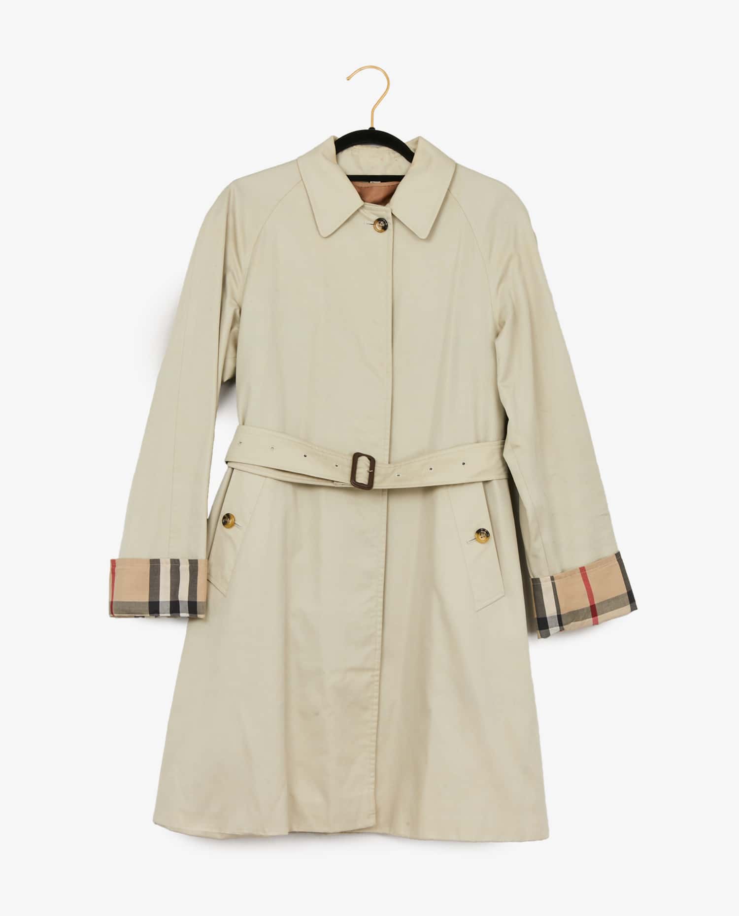 Burberry — Trench Burberry toile beige doublé