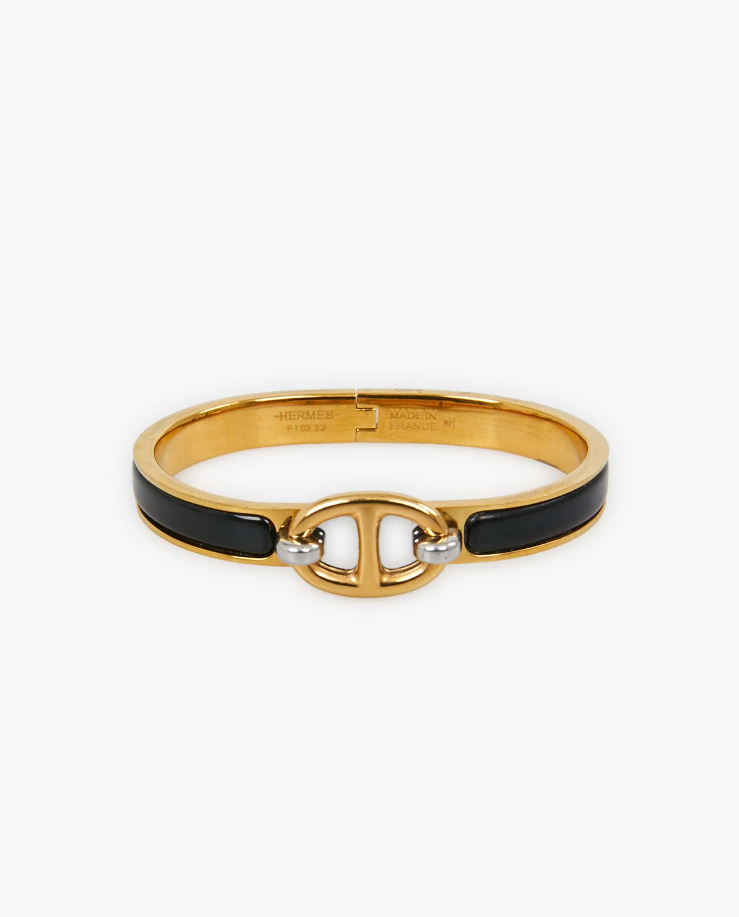 HERMÈS — Bracelet Hermès "Mini clic chaine d'ancre"