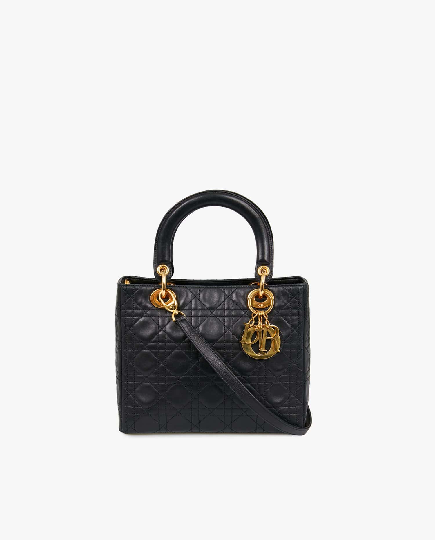 Christian Dior — Sac Lady Dior vintage cuir noir
