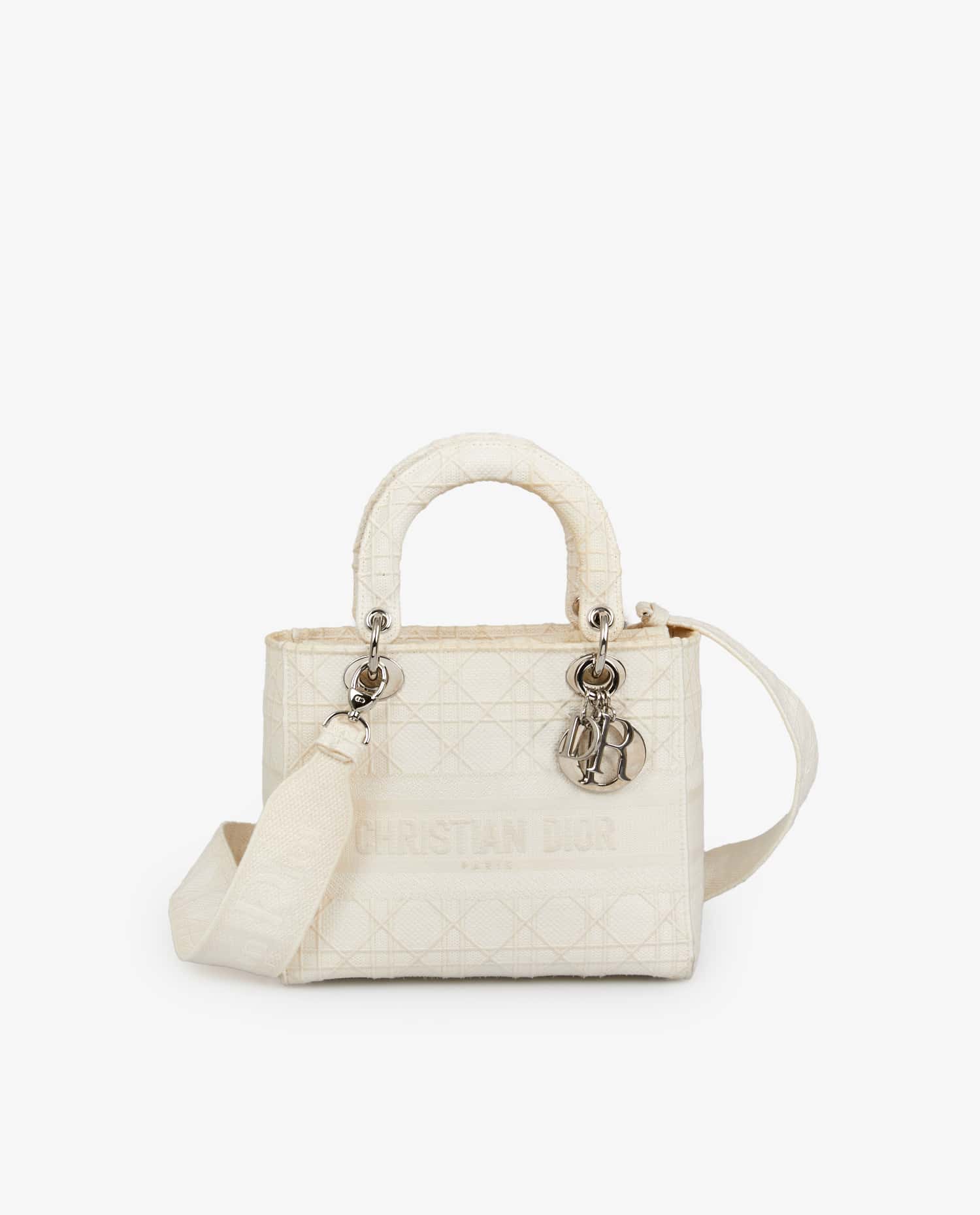 Christian Dior — Sac Lady D-Lite Dior blanc