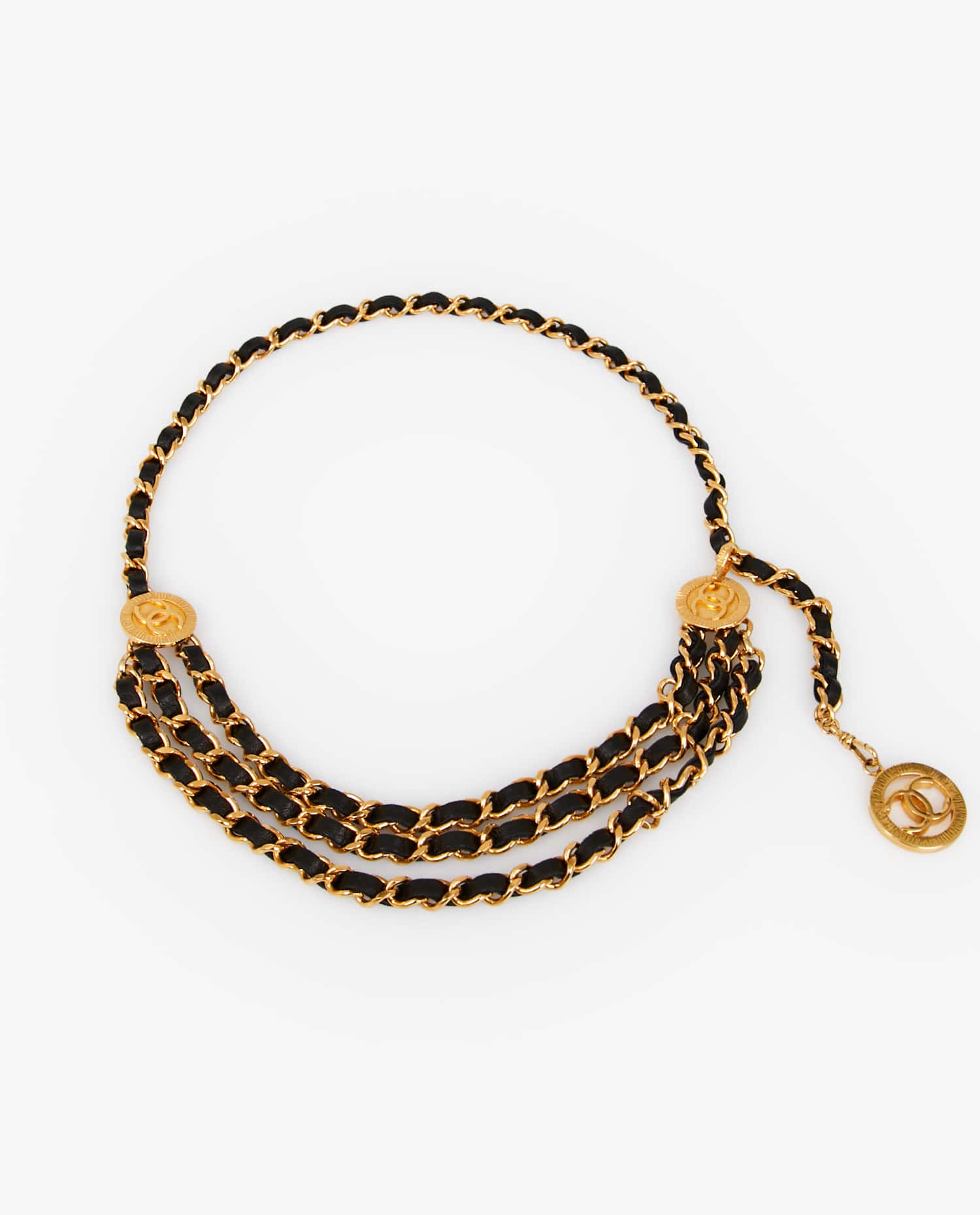 Chanel — Vintage Chanel triple-row belt