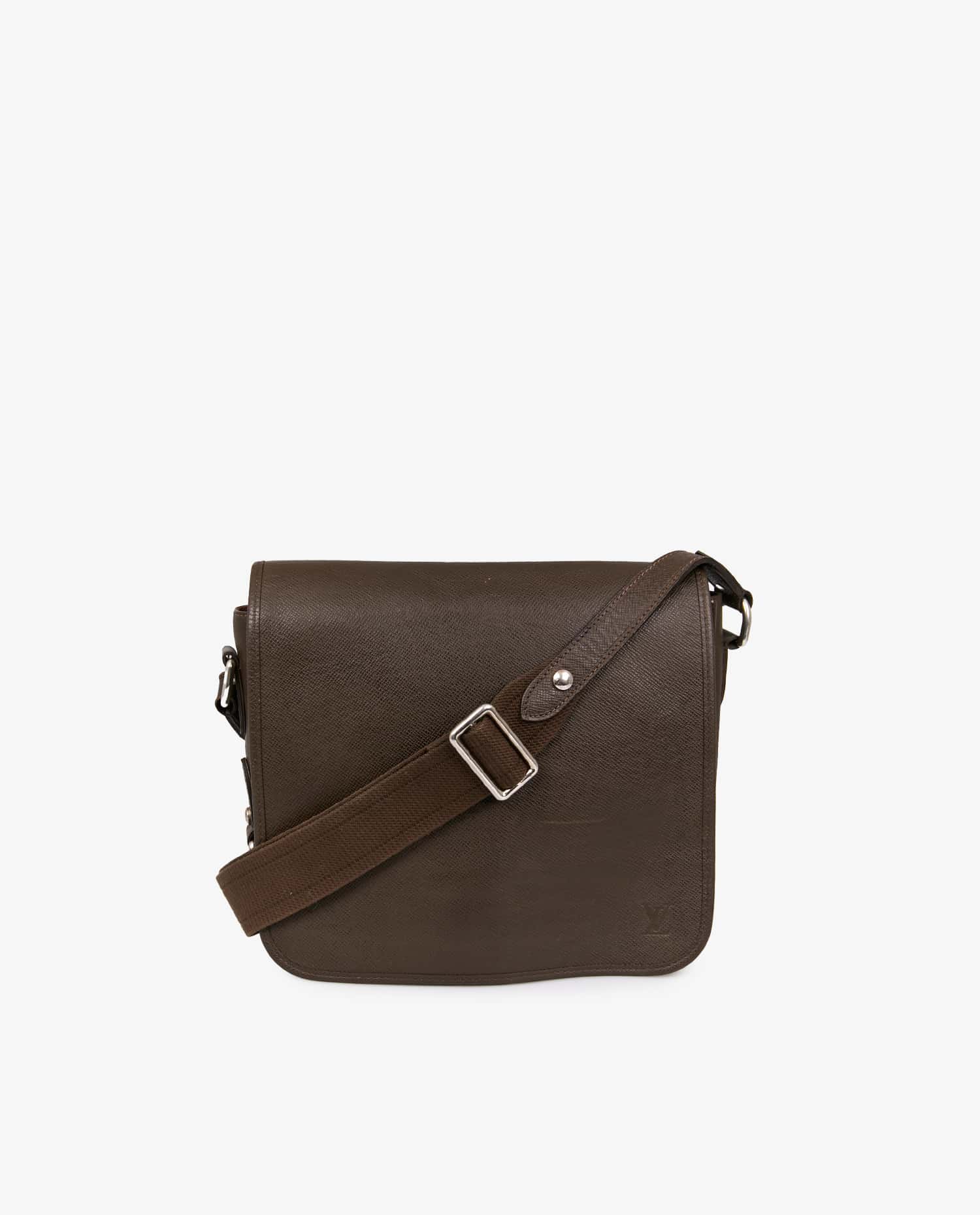Louis Vuitton — Sacoche Brooklyn Louis Vuitton cuir marron
