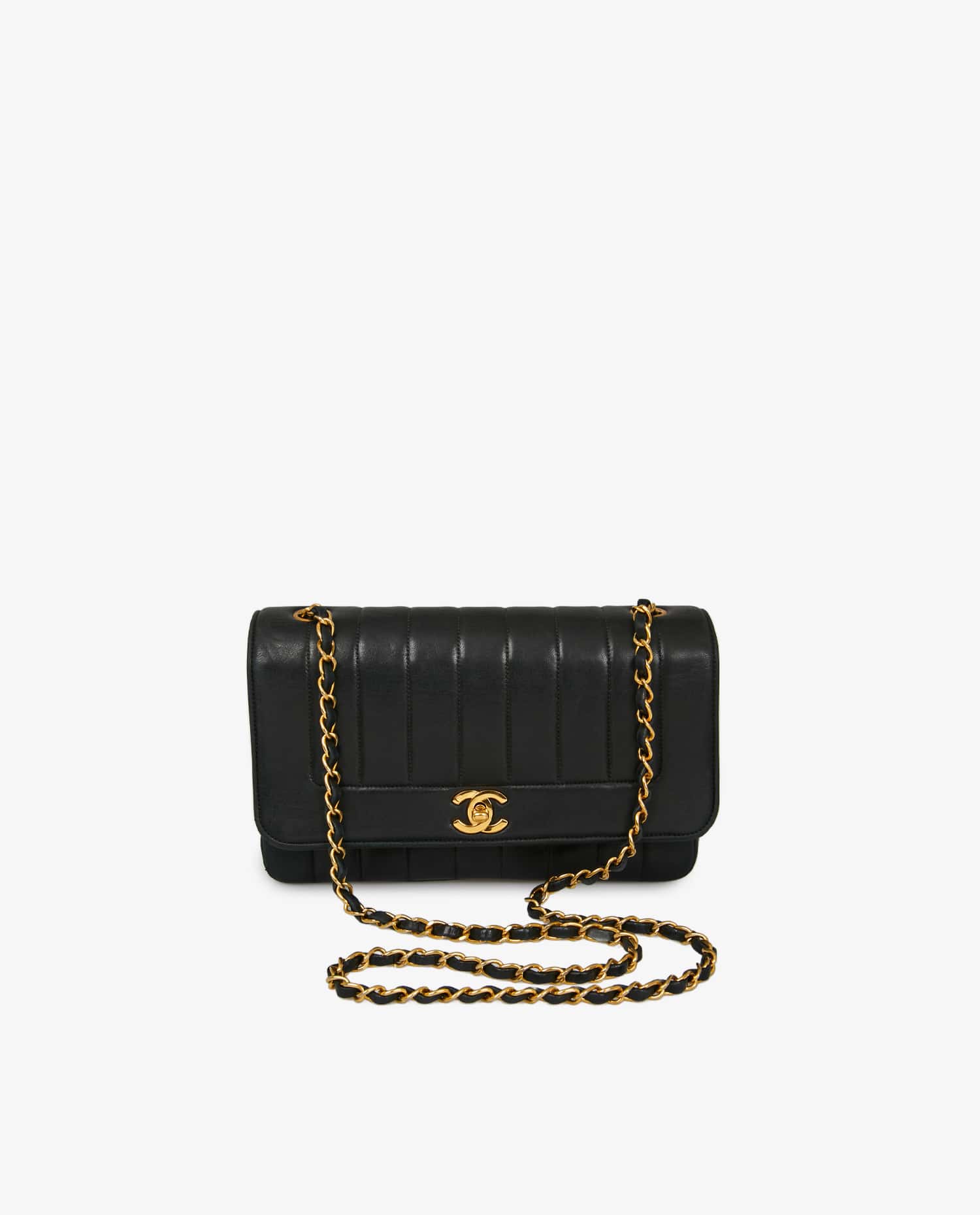 Chanel — Chanel Mademoiselle black lambskin bag