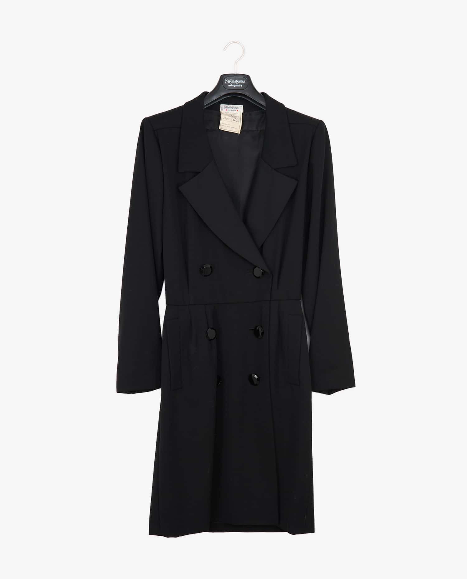Yves Saint Laurent — YSL vintage tuxedo dress