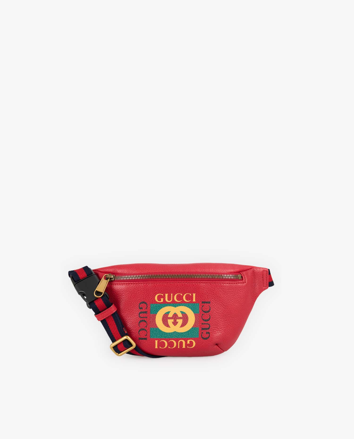 Gucci — Sacoche Gucci cuir grainé rouge