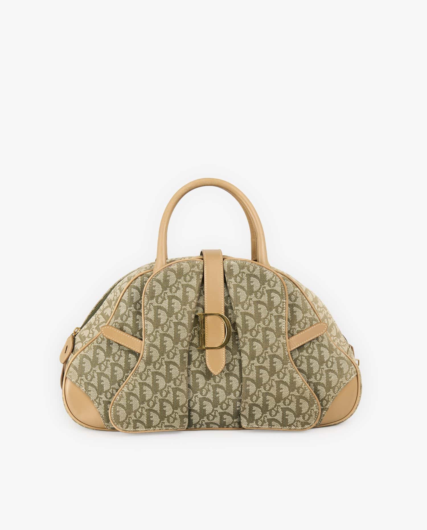 Christian Dior — Christian Dior Monogram canvas khaki bowling bag