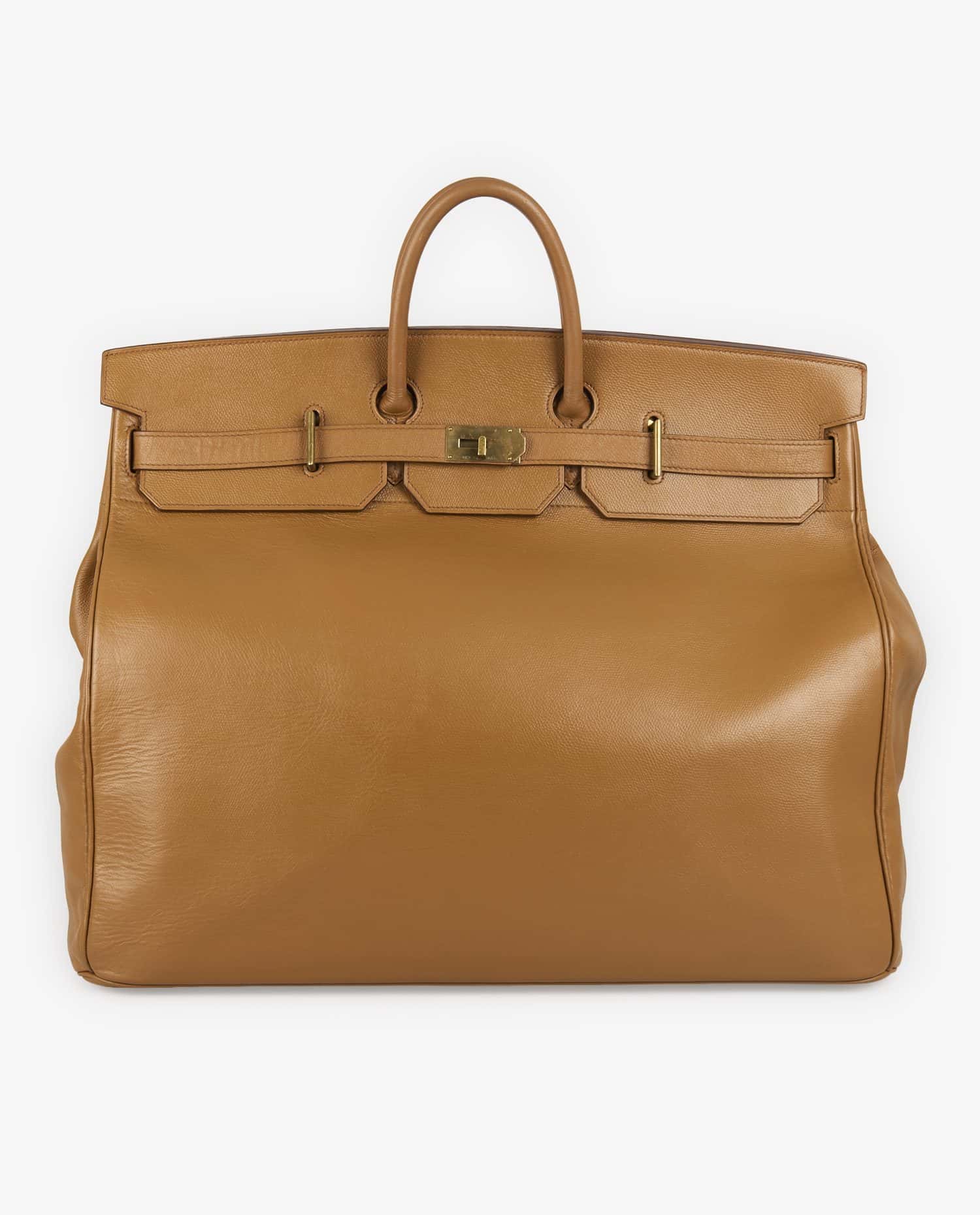 HERMÈS — Haut à courroies Hermès epsom gold