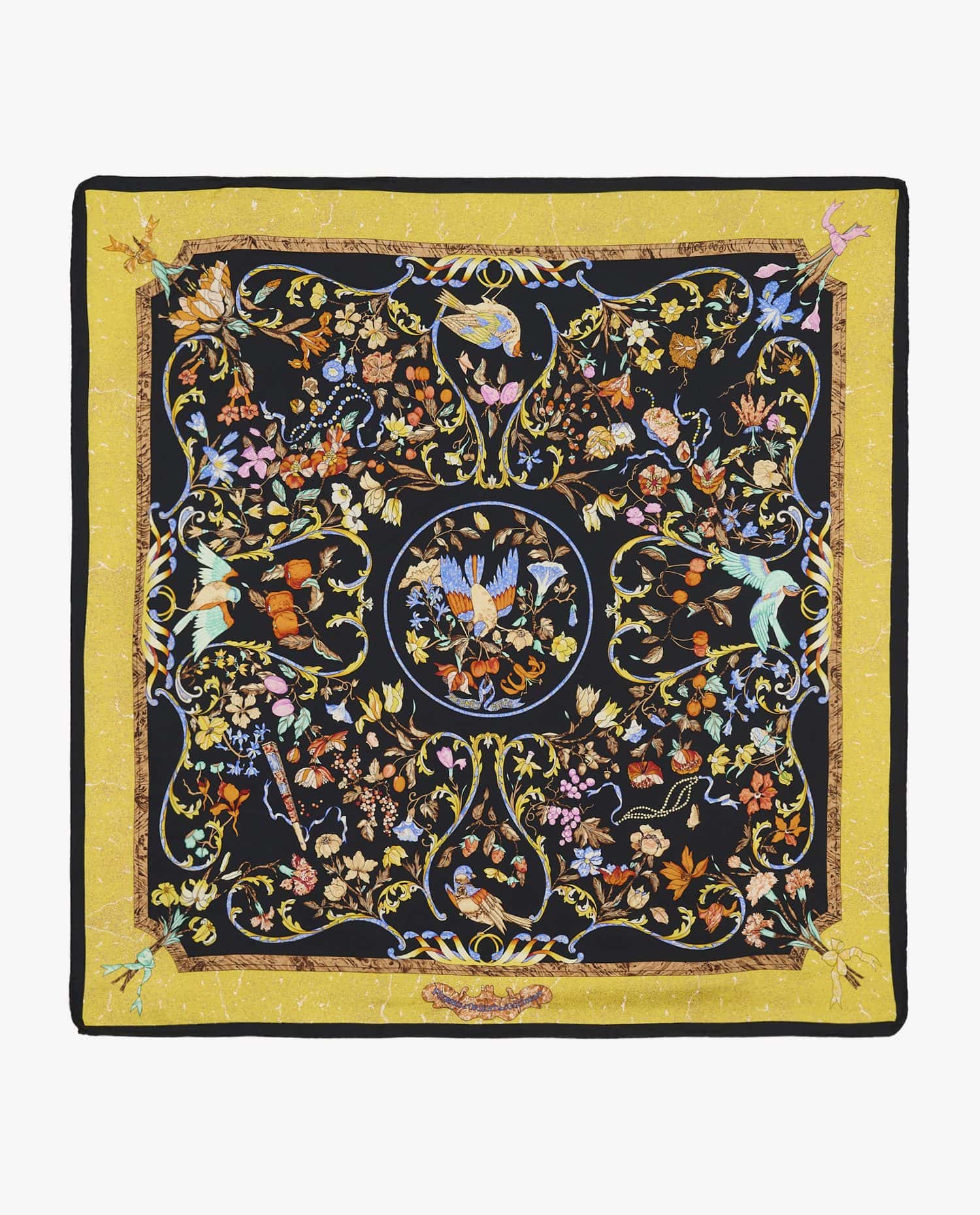 HERMÈS — Carré Hermès soie "Pierres d'orient et d'occident"