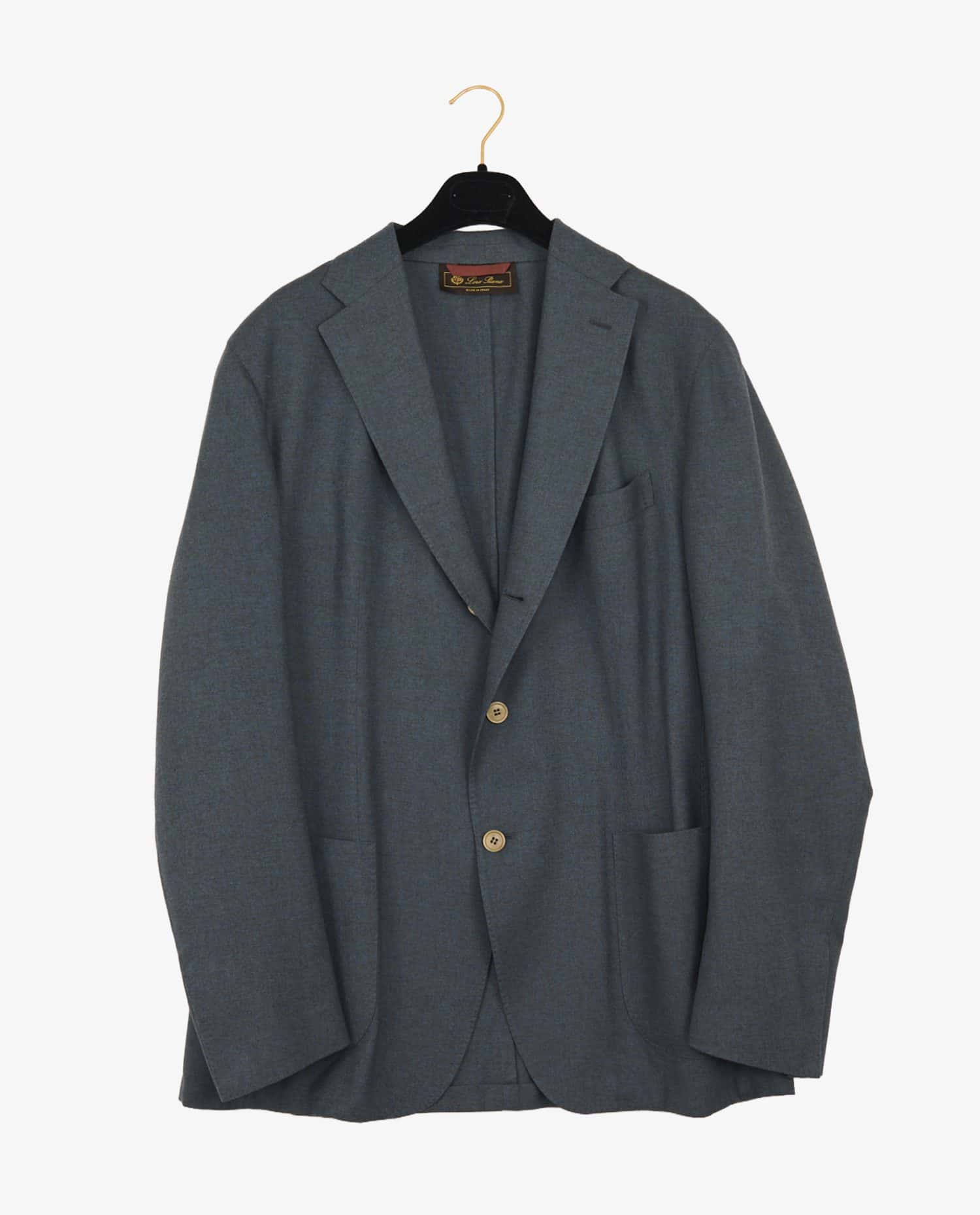 Loro Piana — Veste Loro Piana cachemire bleu gris