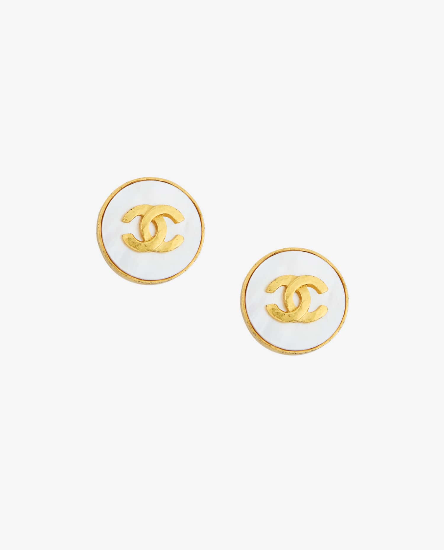 Chanel — Clips Chanel vintage nacre