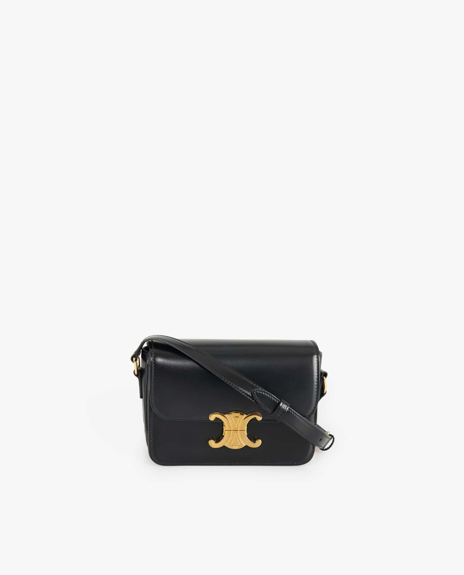 Celine — Sac Triomphe Teen Celine veau noir