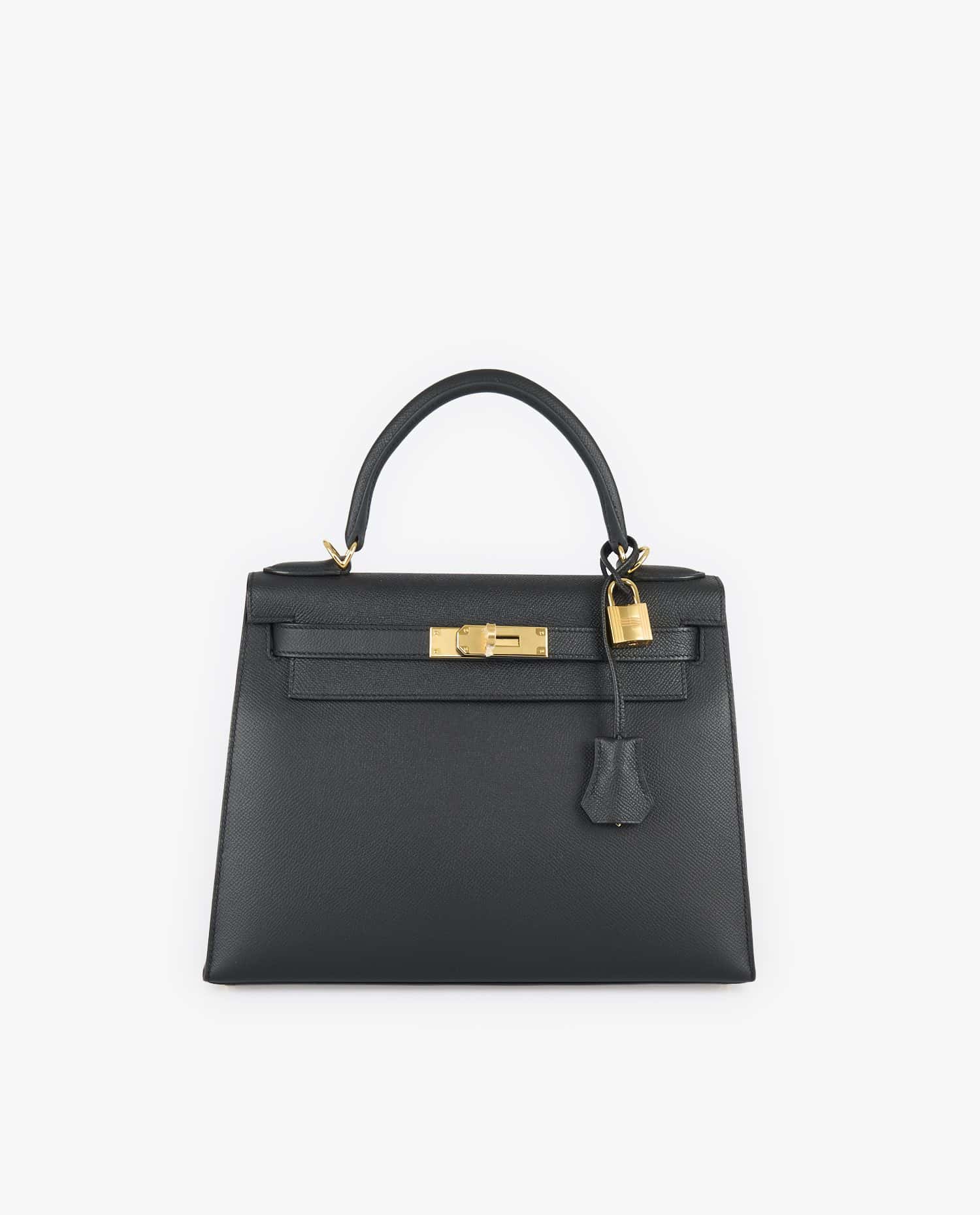 HERMÈS — Kelly II 28 sellier Hermès epsom noir