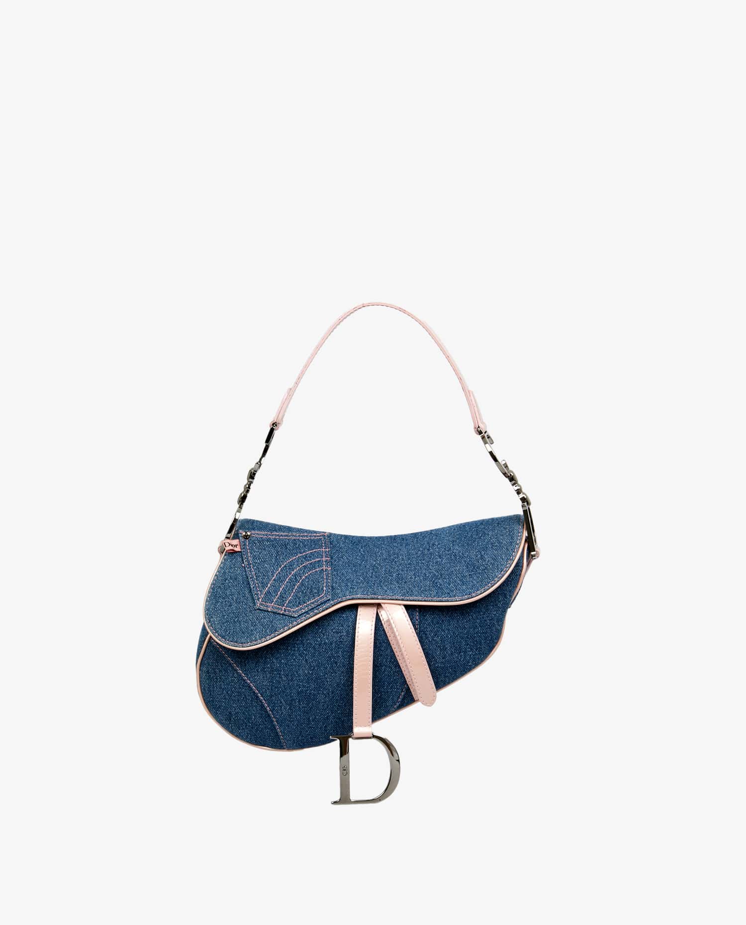 Christian Dior — Christian Dior vintage denim Saddle bag