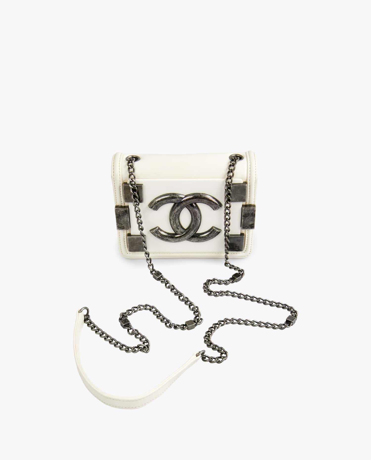Chanel — Chanel white Lego bag