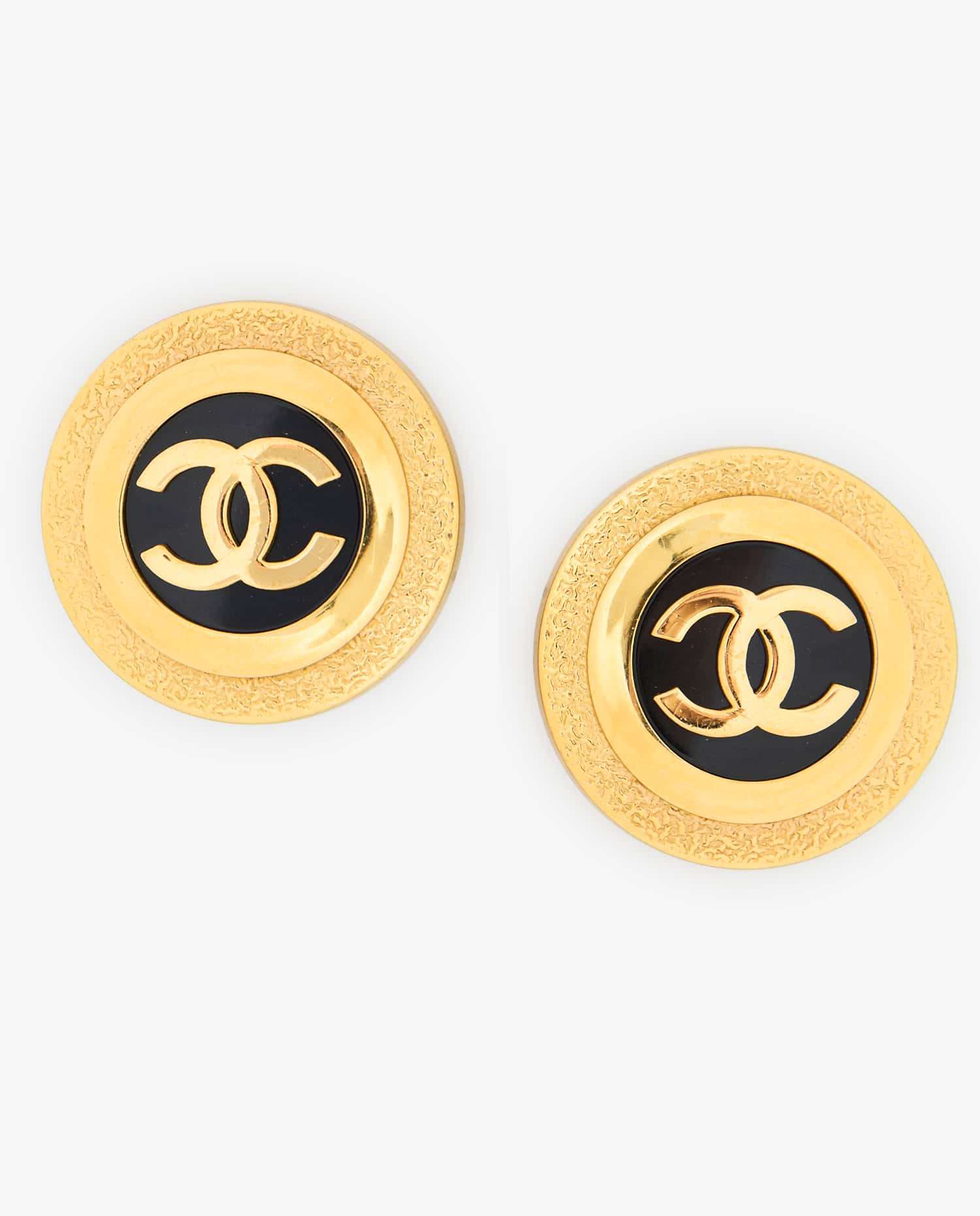 Chanel — Clips ronds Chanel vintage CC