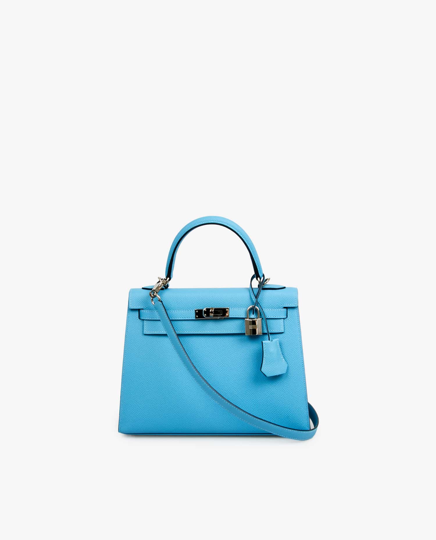 HERMÈS — Kelly 25 Hermès epsom bleu du nord