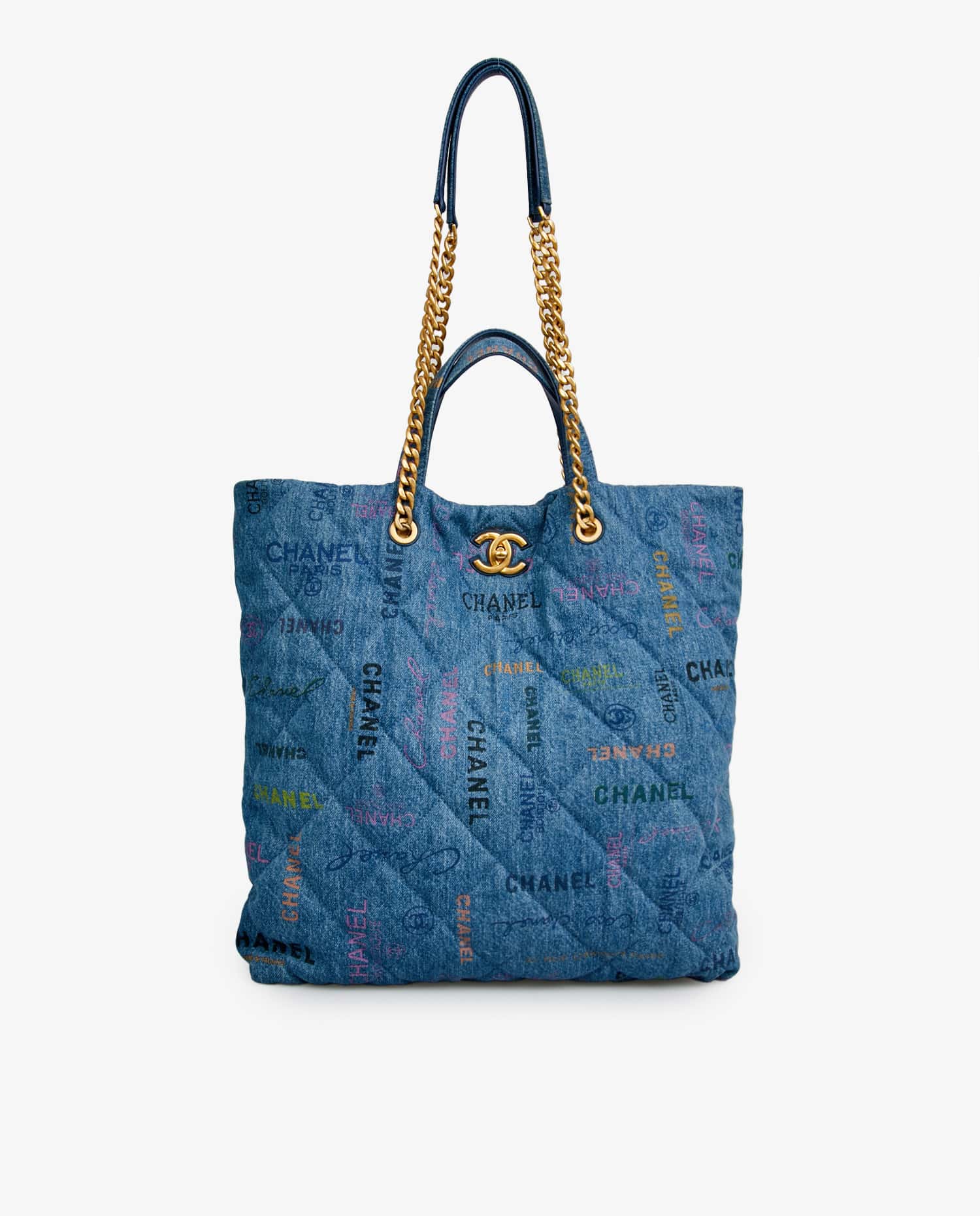 Chanel — Cabas Chanel denim bleu