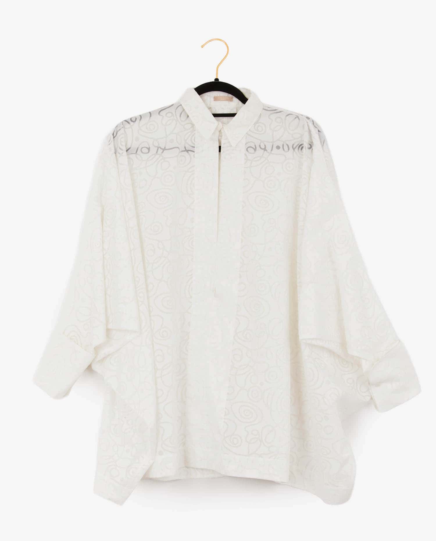 Alaia — Chemise oversize Alaia coton blanc