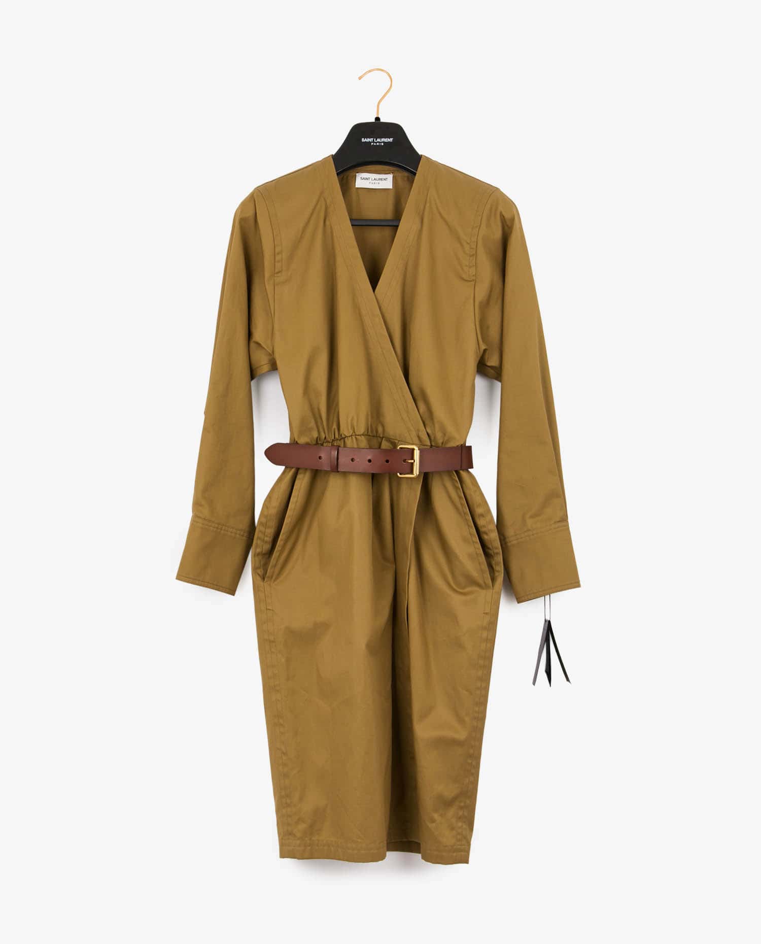 Yves Saint Laurent — Saharienne Saint Laurent coton kaki
