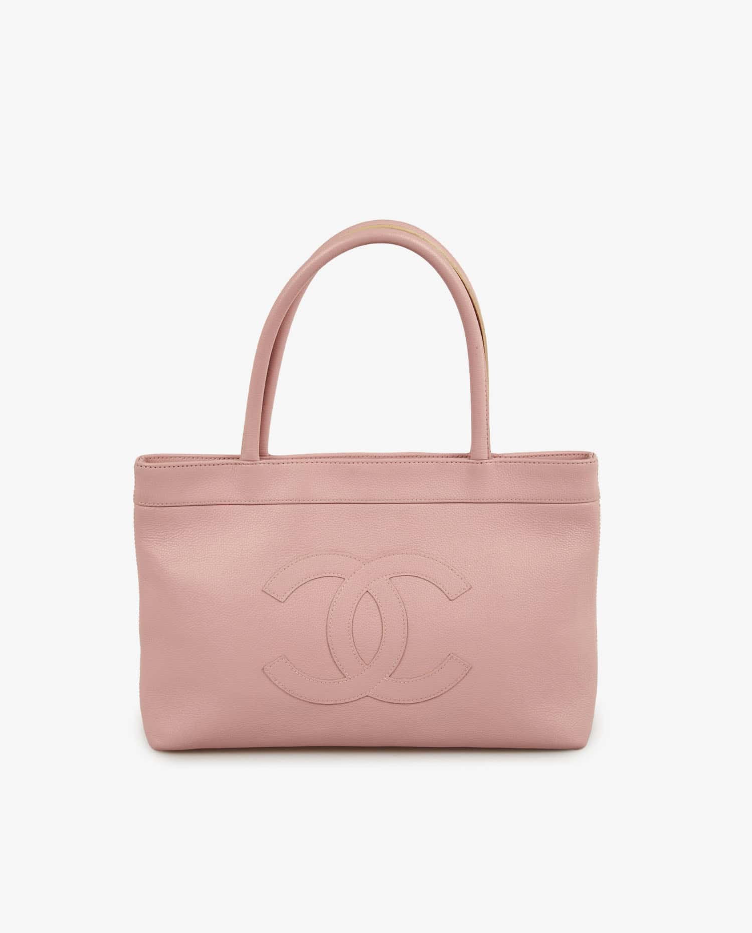Chanel — Chanel pale pink grained leather bag