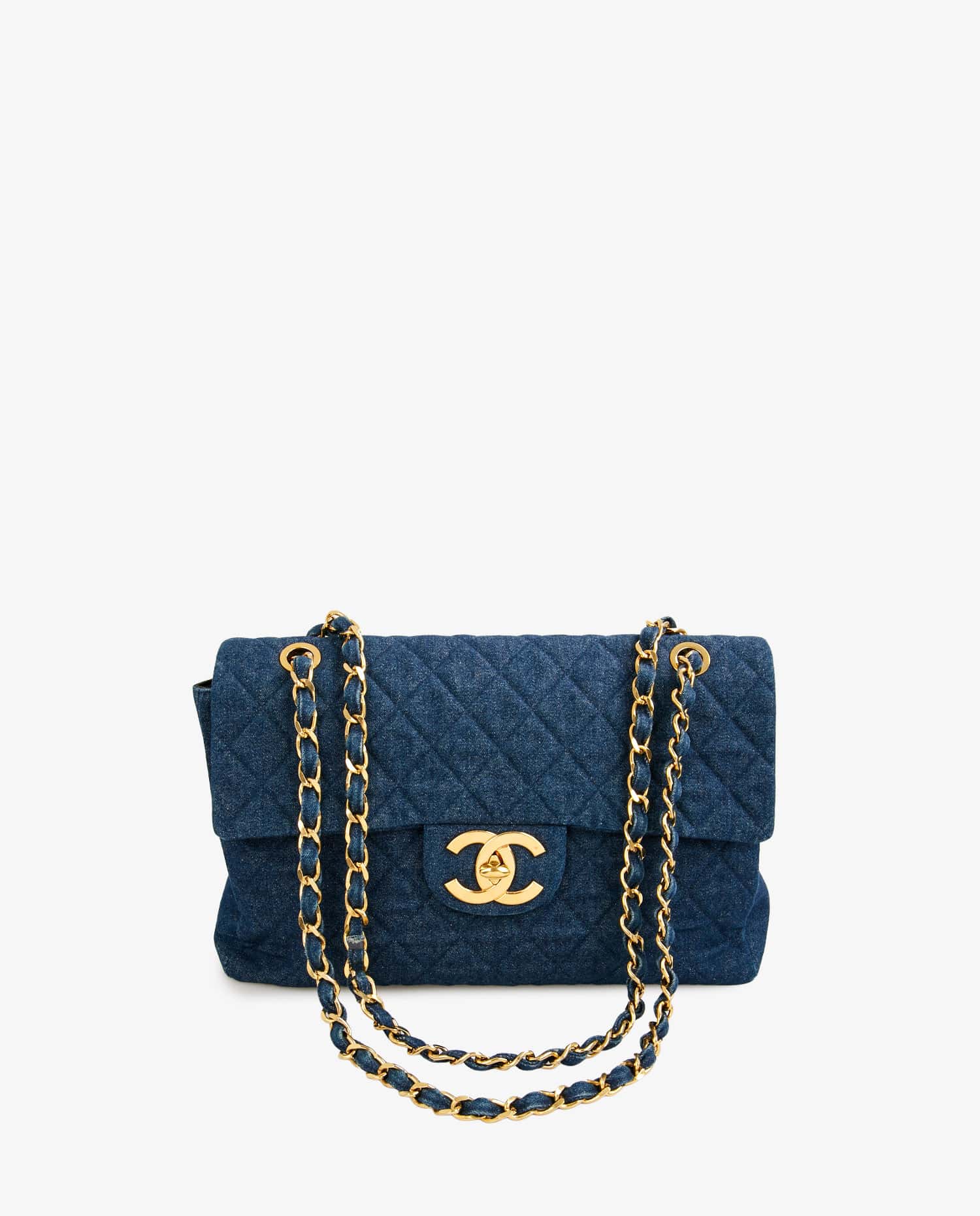 Chanel — Chanel Maxi Jumbo Vintage Denim Bag