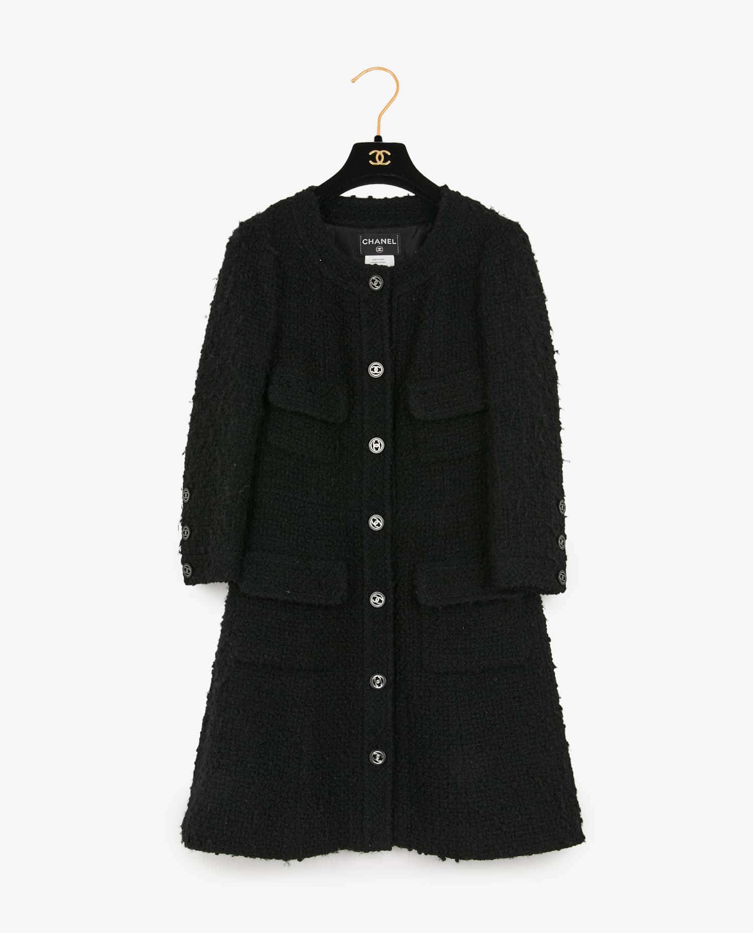 Chanel — Chanel "Les Planètes" Black Tweed Jacket