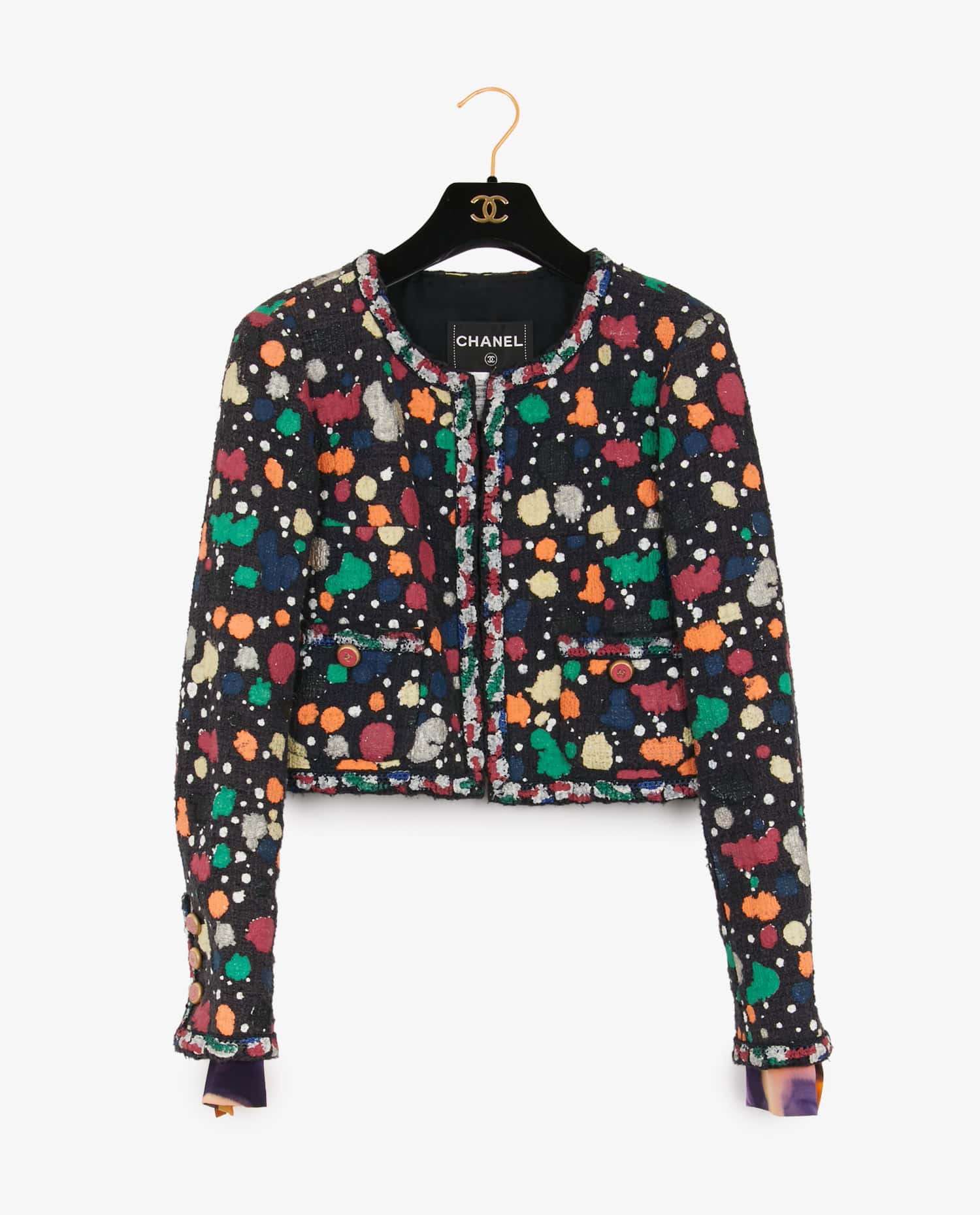 Chanel — Veste courte Chanel multicolore