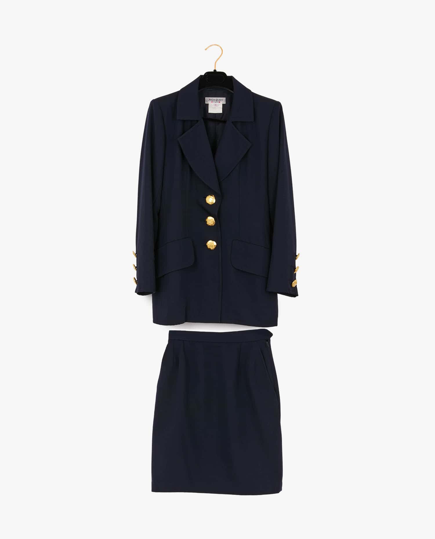 Yves Saint Laurent — Vintage YSL Navy Wool Suit