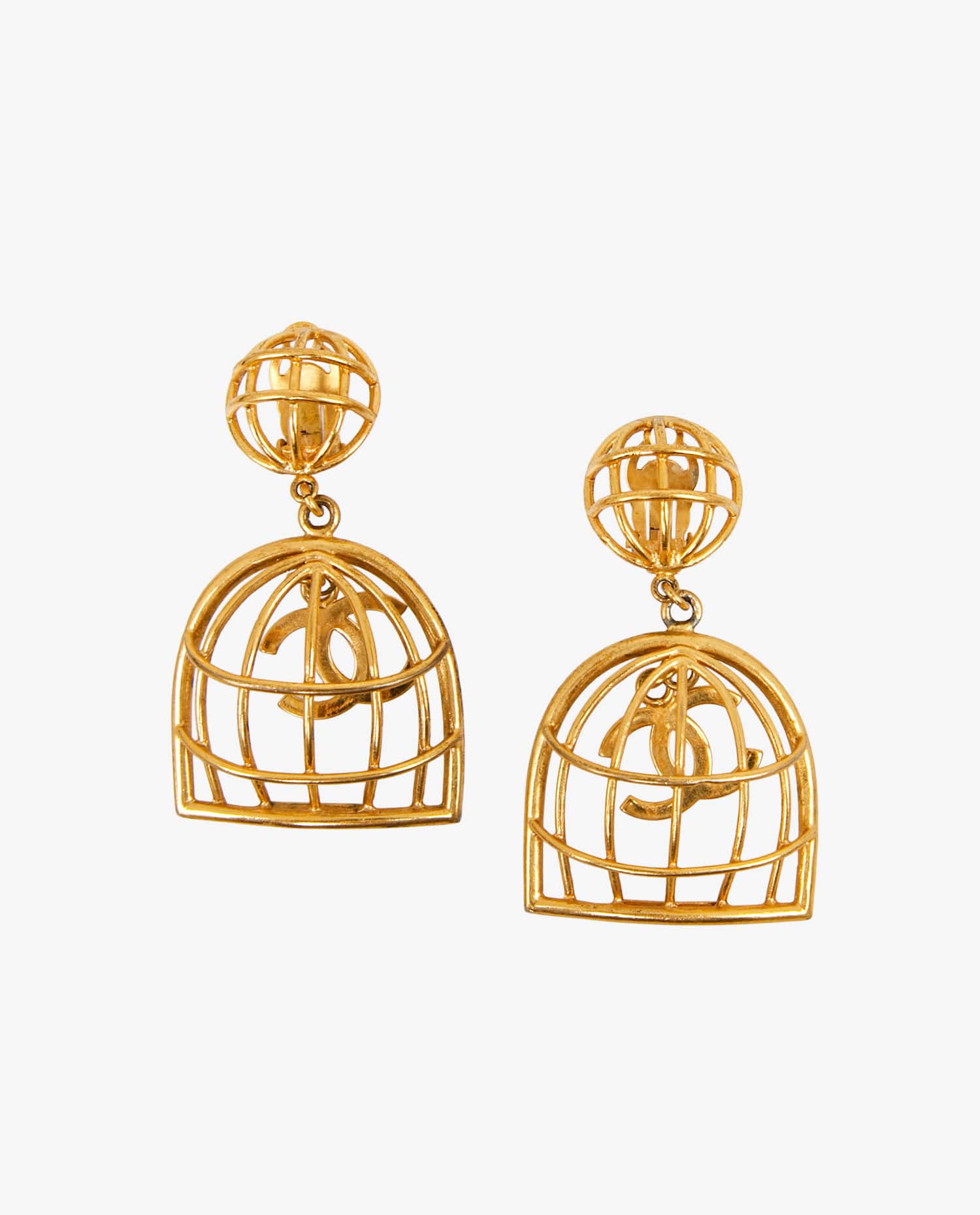 Chanel — Clips "Birdcage" Chanel  vintage