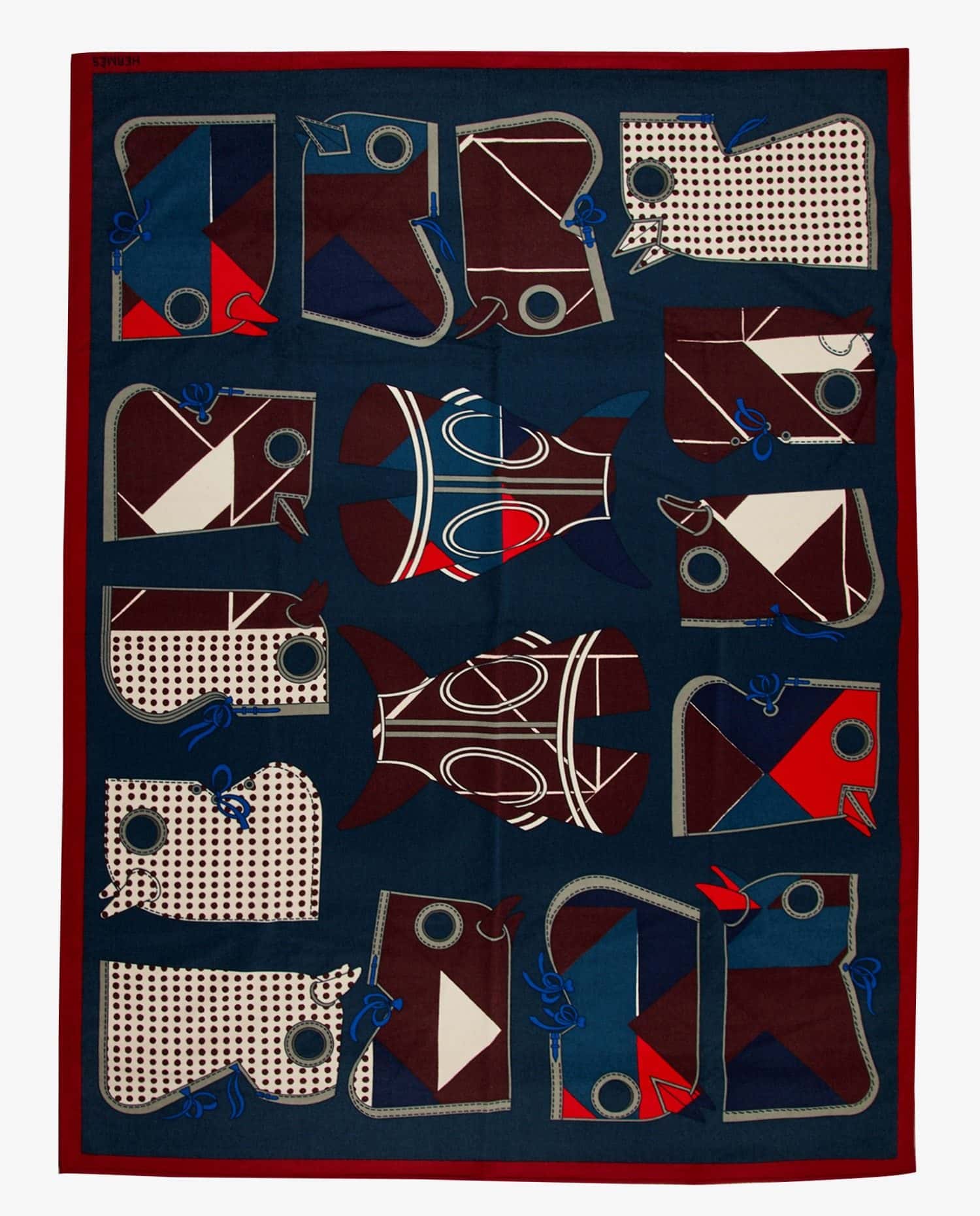 HERMÈS — Plaid Camails Tangram HERMÈS