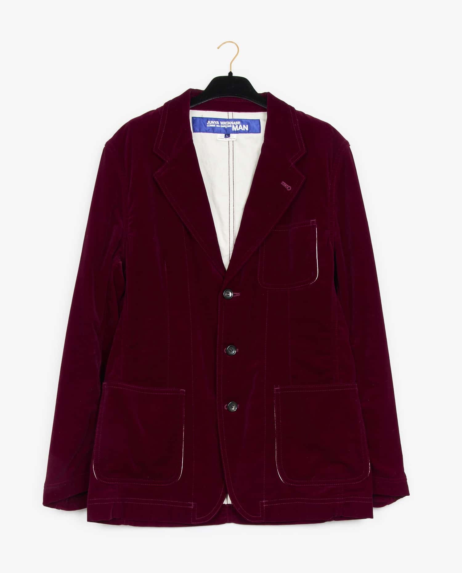 Comme des garçons — Veste velours rouge Comme des Garçons