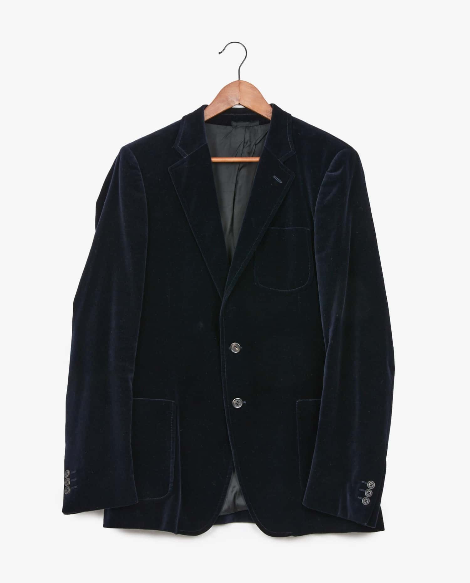 Miu Miu — Miu Miu navy blue velvet jacket