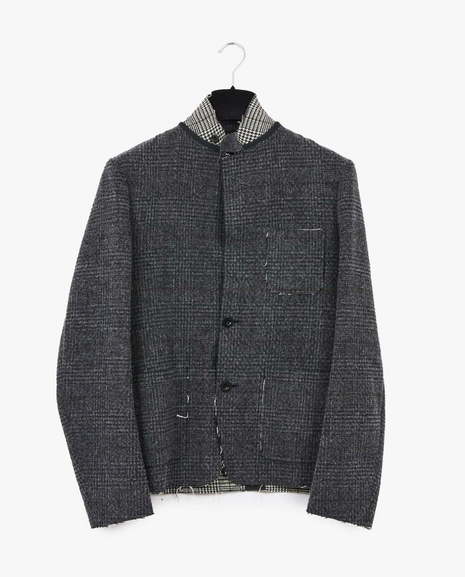 Sacai — Sacai wool mao collar jacket