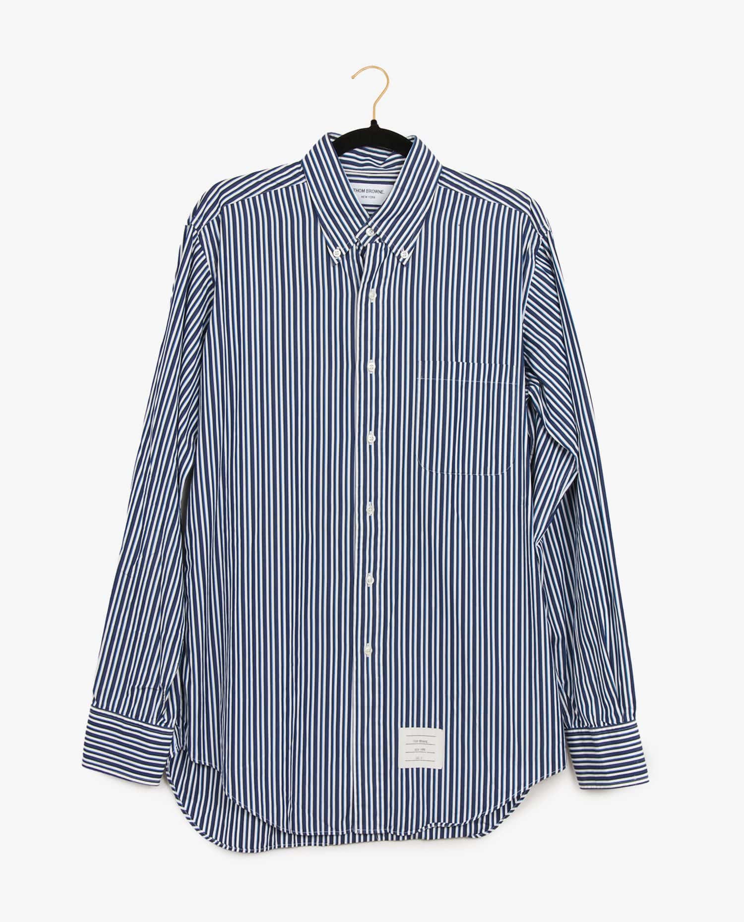 Thom Browne — Thom Browne blue striped shirt