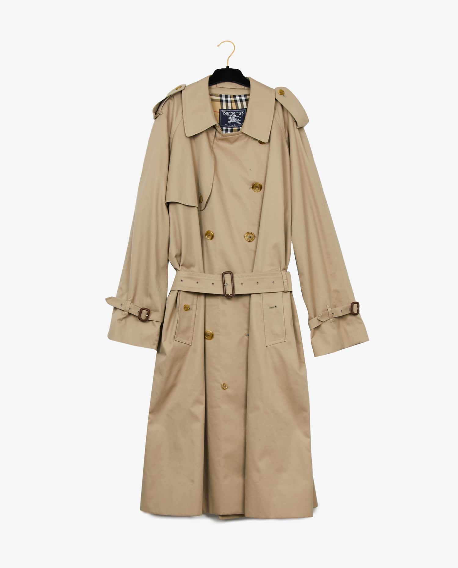 Burberry — Belted burberry trench coat